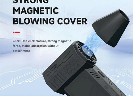 Techsuit Mini Super Jet Fan X3 Μαύρο - Ασύρματος Φυσητήρας Αέρα 130000 RPM 3000mAh