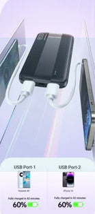 Awei P20K Power Bank 10000mAh Slim Design | Λευκό