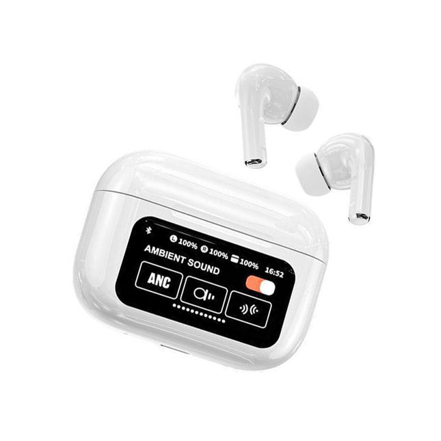 A9 Pro in-ear Bluetooth ακουστικά λευκά με θήκη φόρτισης από Θεσσαλονίκη