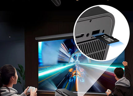 HCS350 Pro Gaming Projector WiFi6 4K Android 12 με 2 Χειριστήρια Home Cinema