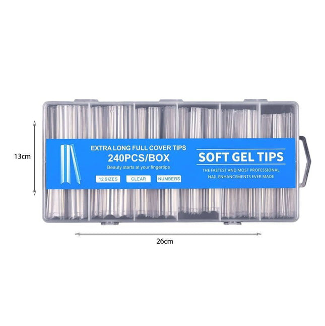 Tips Νυχιών Διάφανα 240τμχ