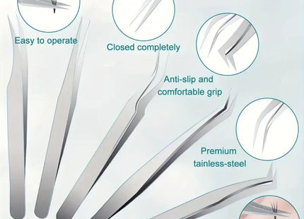 Ψεύτικες Βλεφαρίδες Λαβίδα Τοποθέτησης για Βλεφαρίδες 6τμχ