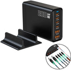 Andowl βάση φόρτισης GaN 200W Q-CD787 σε μαύρο χρώμα
