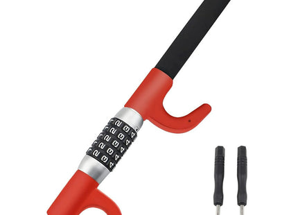 κόκκινο αντικλεπτικό μπαστούνι τιμονιού αυτοκινήτου - One Fashion Market