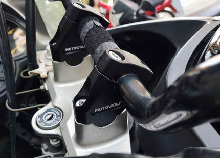 Motowolf 3517MDL Αποστάτες Τιμονιού 22mm Μαύροι