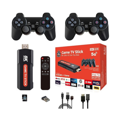 Φορητή κονσόλα παιχνιδιών Stick & TV Box με 2 χειριστήρια - Q9 MAX