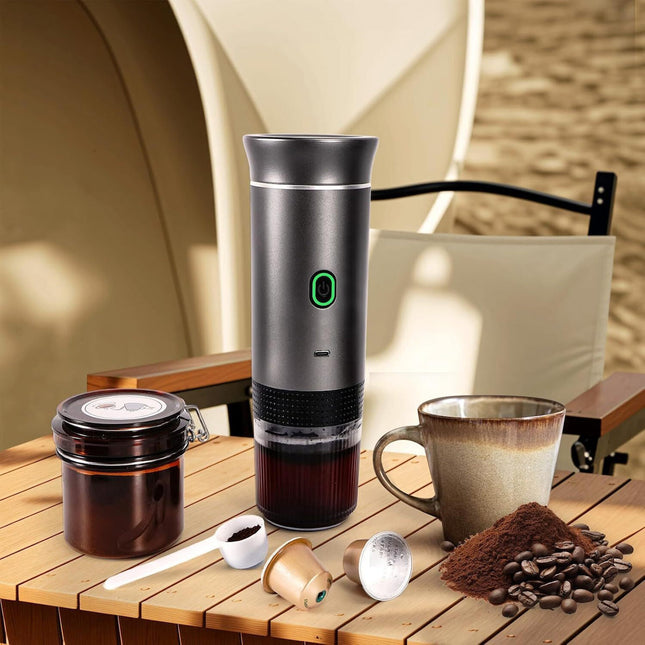 Αντάπτορας για κάψουλες Nespresso και Dolce Gusto σε φορητή καφετιέρα Espressna