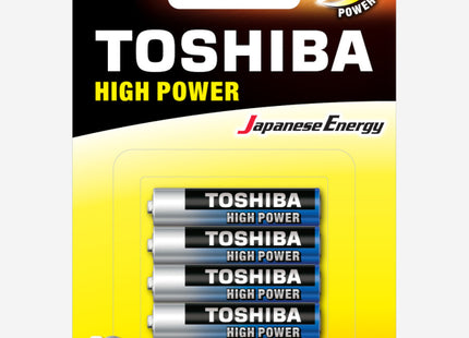 Toshiba High Power Αλκαλικές Μπαταρίες AAA 1.5V 4τμχ