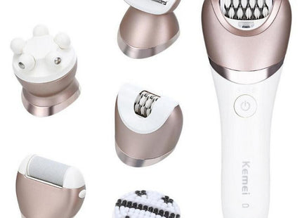 Kemei 5 In 1 Lady Hair Remover Shaver Σετ Αποτρίχωσης Epilator για Σώμα KM-8001