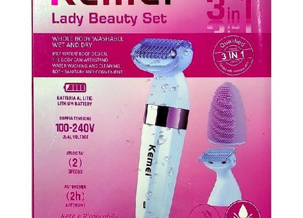 Kemei Αποτριχωτική Μηχανή Epilator για Πρόσωπο & Σώμα KM-3204
