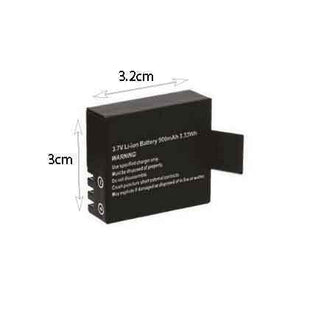 Μπαταρία Action Camera 3.7v Li-ion 900mah 3.3wh Battery
