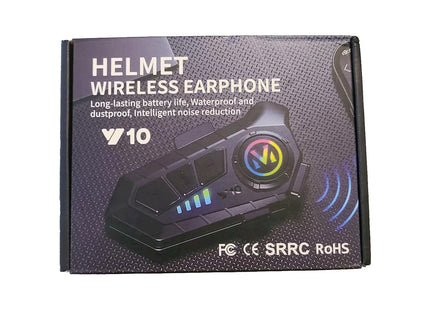 Ασύρματο Bluetooth Κράνους Y10 - Ακουστικό Μοτοσυκλέτας