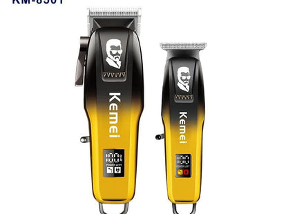 Kemei KM-8501 επαγγελματικό σετ κουρευτικής μηχανής κίτρινο One Fashion Limani