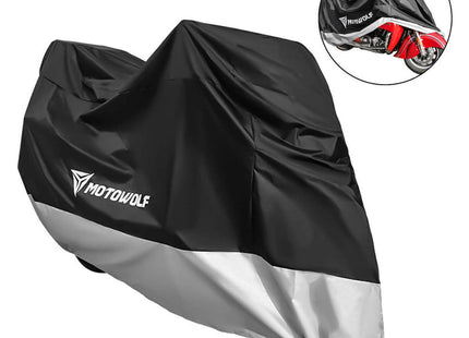 Motowolf Κουκούλα Μηχανής Αδιάβροχη MDL0802B-BKDM