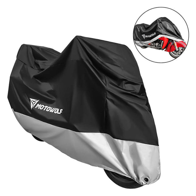 Motowolf Κουκούλα Μηχανής Αδιάβροχη MDL0802B-BKDM