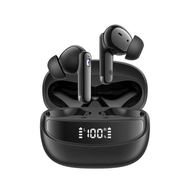 Joyroom JR-BB3 Jbuds in-ear Bluetooth ακουστικά μαύρα με θήκη φόρτισης LED