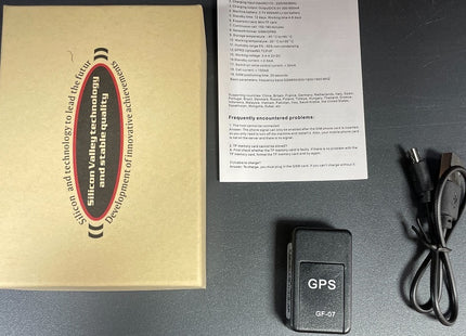 Συσκευή GF-07 GPS tracker μαύρη με καλώδιο USB