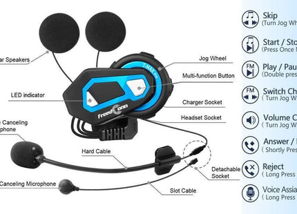 Ασύρματη Ενδοεπικοινωνία Κράνους FreedConn T-MAX Pro - Έως 6 Χρήστες