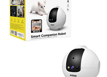 Andowl NO.R13 Smart Companion Robot για κατοικίδια με συσκευασία