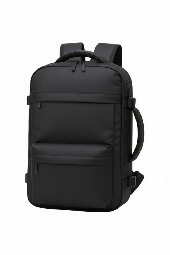 Ormi 66881 Σακίδιο Πλάτης Επεκτεινόμενο και Αδιάβροχο σε Μαύρο Χρώμα (48x33x20-25cm)