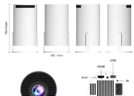 Gaming Projector M300 Max με Δύο Χειριστήρια - Λευκό