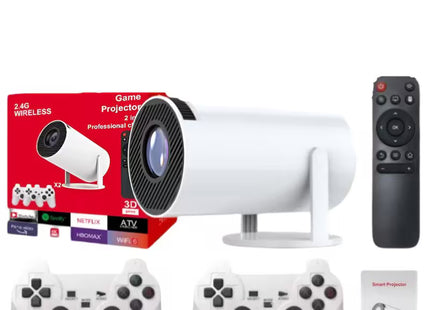 Gaming Projector M300 Max με Δύο Χειριστήρια - Λευκό