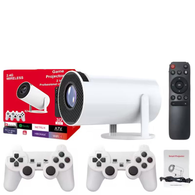 Gaming Projector M300 Max με Δύο Χειριστήρια - Λευκό