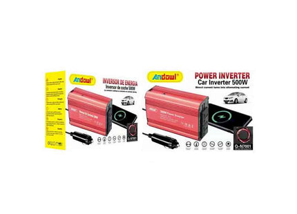Andowl Q-N7001 inverter αυτοκινήτου 500W 12V DC σε 220V AC με συσκευασία