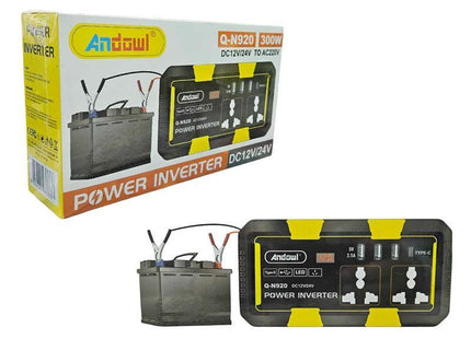 Andowl Q-N920 power inverter αυτοκινήτου 300W με συσκευασία