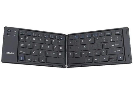 AOAS A-1007 μαύρο αναδιπλούμενο Bluetooth πληκτρολόγιο International English