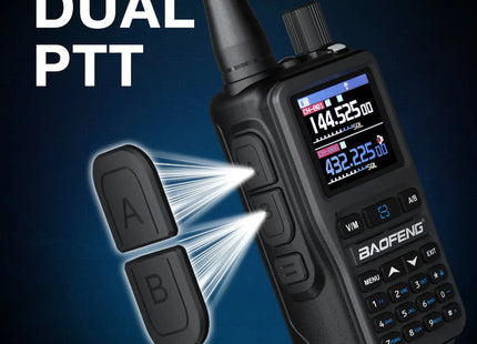 Baofeng UV-5R EU Mini με δύο πλήκτρα PTT και έγχρωμη οθόνη