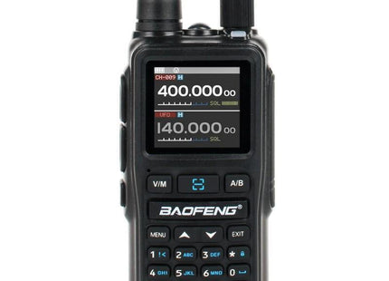 Baofeng UV-5R EU Mini μαύρος ασύρματος πομποδέκτης με έγχρωμη οθόνη