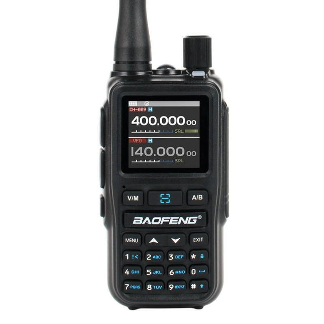 Baofeng UV-5R EU Mini μαύρος ασύρματος πομποδέκτης με έγχρωμη οθόνη
