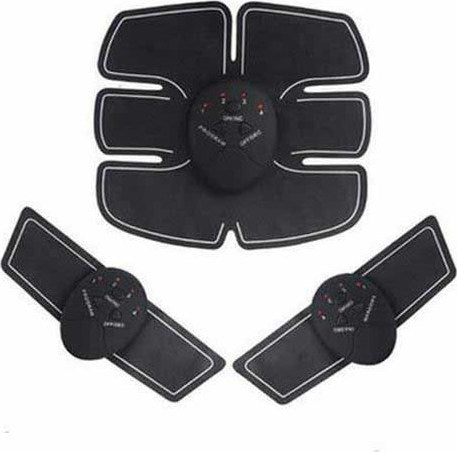 Μαύρο σετ EMS Beauty Body KP-90064 με τρία επιθέματα σώματος