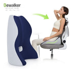 BeWalker μαξιλάρι πλάτης Memory Foam μπλε και λευκό σε καρέκλα γραφείου