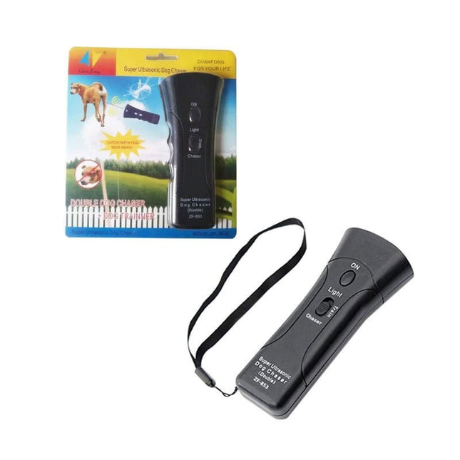 Συσκευασία Chanfong ZF-853 Super Ultrasonic Dog Chaser με μαύρη συσκευή
