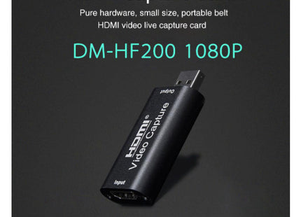 Κάρτα καταγραφής HDMI με ένδειξη DM-HF200 1080P