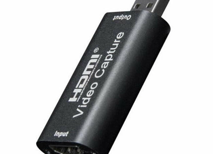 Μαύρη κάρτα καταγραφής βίντεο με είσοδο HDMI και βύσμα USB-A
