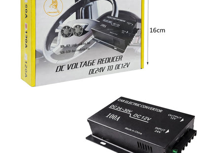 EJC car electric convertor 100A DC 24V σε DC 12V με διαστάσεις συσκευασίας