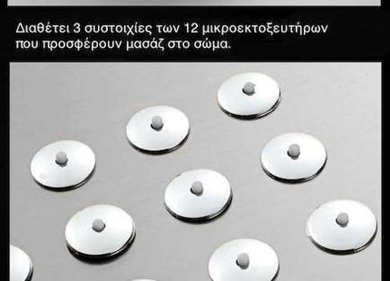 Παρουσίαση της διπλής ροής κεφαλής, των τριών σειρών πίδακα μασάζ και του τηλεφώνου ντους.