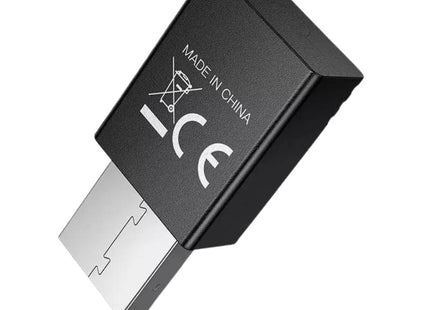 Πίσω όψη του μαύρου Hoco HI38 με βύσμα USB-A και σήμανση CE.