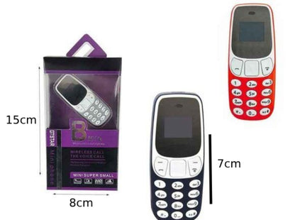 L8STAR BM10 mini κινητό σε μαύρο και κόκκινο με συσκευασία