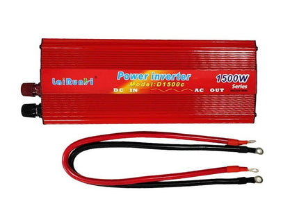 LaiRunH inverter αυτοκινήτου 1500W 12V με καλώδια σύνδεσης