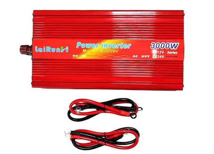 LaiRunH inverter αυτοκινήτου 4000W 12V με καλώδια σύνδεσης