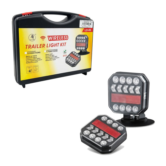 Σετ φώτων LED LD-06 με δύο φωτιστικά και μαύρη βαλίτσα μεταφοράς
