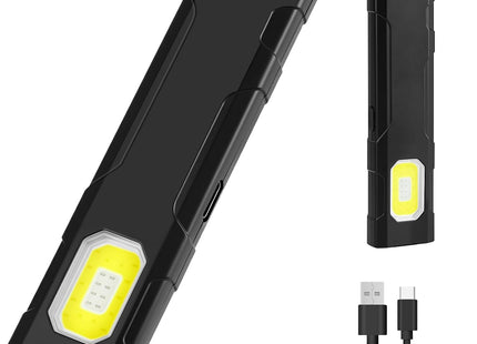 Mini επαναφορτιζόμενος φακός συνεργείου LED με μαγνήτη και καλώδιο USB-C