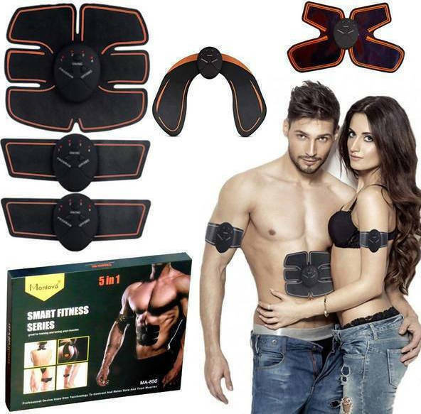 Σετ Monlové MA-856 EMS 5 σε 1 με πέντε μαύρα επιθέματα