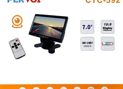 PERVOI CTC-592 οθόνη LED 7 ιντσών 16 προς 9 με τηλεχειριστήριο