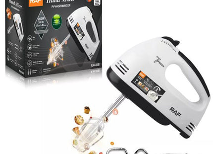 Μίξερ χειρός RAF R6633B 260W σε λευκό χρώμα με εξαρτήματα ζύμης και συσκευασία