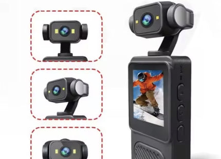 Περιστρεφόμενος φακός RS438193 action camera σε διαφορετικές γωνίες